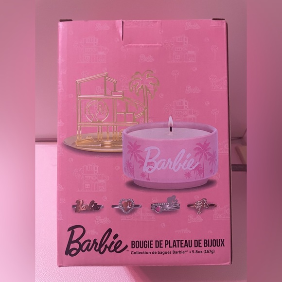 NIB Barbie Movie Dreamhouse jewelry tray, candle and a surprise Barbie ring - Picture 3 of 7
